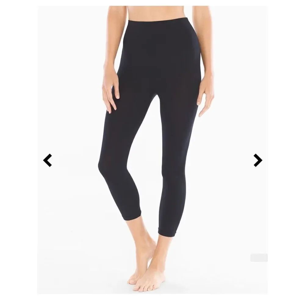 Soma black slimming crop leggings NWT